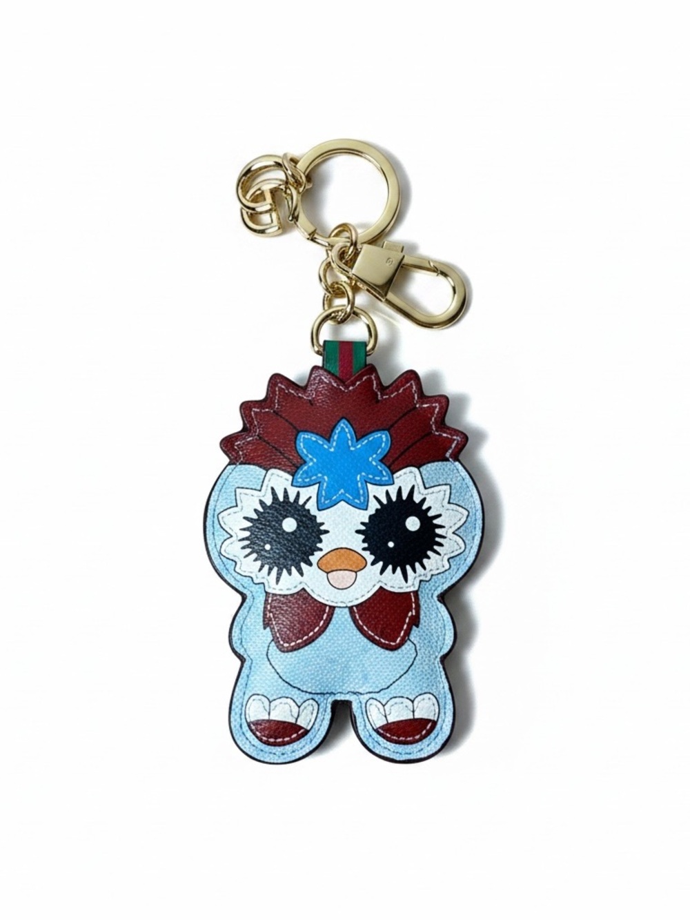 GG Besties "Snuggly" monster character keychain and bag charm. blue New
